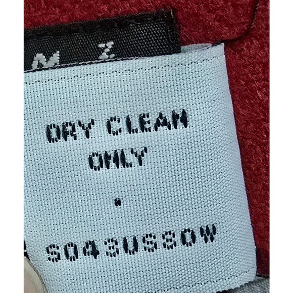 Vintage Harbor Red Wool Blend Blazer Jacket Size old money, elegant classic - Picture 8 of 9